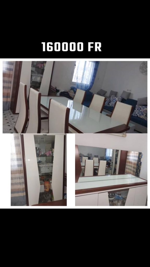 Table A Manger Avec Chaises Commode Avec Miroir Et Living Djibouti