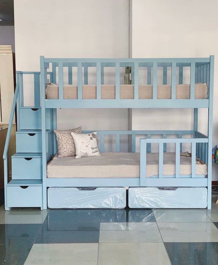 Lits superposés enfants sur-mesure – Sécurité & design