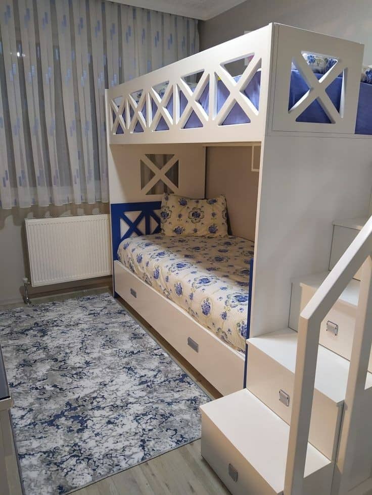 Lits superposés enfants sur-mesure – Sécurité & design