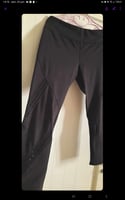 Legging de sport noir avec dentelle, taille M-L