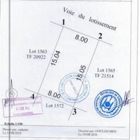 Terrain à vendre à la cité Nassib, certificat foncier, viabilisé, accès eau/électricité