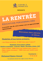 Cours de soutien personnalisés pour primaire et collège