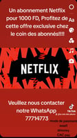 Abonnement Netflix illimité à prix exclusif