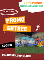 Promotion Spéciale : Restaurant & Aire de Jeux à Saline Ouest