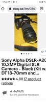 Appareil photo Sony Alpha DSLR, qualité UHD, prix négociable