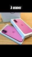 iPhone 16 Rose 128 Go Sous Garantie Apple + Coque et Étui