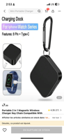 Portable 2 en 1 magnétique pour Apple Watch et USB-C