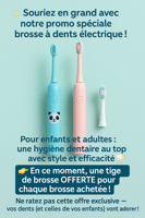 Brosse à dents électriques pour enfants et adultes