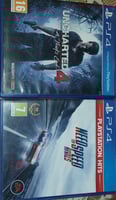 Jeux vidéo Uncharted et NFS à vendre ou échanger