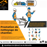 Service de nettoyage de chantier professionnel