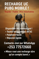 Recharge UC pour Pubg