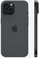 iPhone 15 Noir, 128Go, Batterie 91%, 3 coques offertes