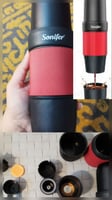 Machine à café portable rechargeable USB pour capsules ou café en poudre