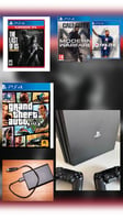 Pack complet PS4 Pro, jeux inclus, 2 manettes, 1000 Go de stockage