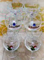 Collection de verres à bière L'Achouffe, St-Feuillien et Westmalle