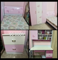 Chambre enfant avec bureau - Jolie et fonctionnelle