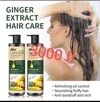 Shampoing et après-shampooing au gingembre pour des cheveux éclatants et nourris