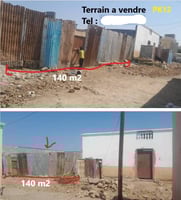 Terrain 140m² à vendre à PK12 - Titre d'occupation et plan inclus