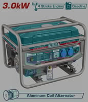 Generator Gasoline 3000 W, neuf, 220V, 50HZ, 3000W, négociable