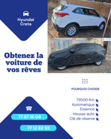 Hyundai Creta Essence, Bo&icirc;te Auto, 73 000 km, Blanche, Int&eacute;rieur Propre