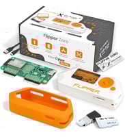 Flipper Zero Starter Kit Complet - Carte WiFi, Coque en Silicone, 64 Go