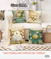 Taies d'oreiller styl&eacute;es pour le mois de Ramadan