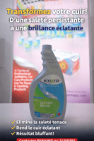 Produit de nettoyage pour cuir de voiture Kyoto Japan - Haute qualit&eacute;