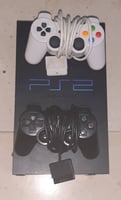 Console de jeu PS2 avec manettes et 15 jeux inclus