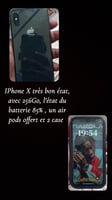 iPhone X en excellent &eacute;tat, 256Go, AirPod offert