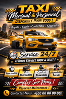 Service de taxi pour contrats mensuels