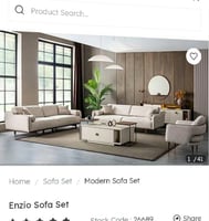 Ensemble canapé Enzio avec lit et bergère en tissu doux