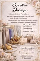 Vente privée de vêtements de marque pour Eid
