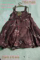 Habits pour petite fille de 1 à 9 ans, provenance Turquie