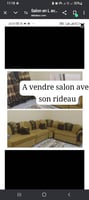 Salon et rideau bien entretenu à vendre