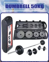 Pack d'haltères de 50 kg pour entraînements à domicile
