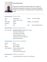 Aide-entrepôt expérimenté à la recherche d'un poste