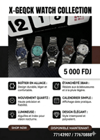 Montre Tendance X-GEQCK - Design luxueux et performance au quotidien