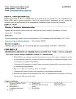 Diplômé MBA multilingue expert en gestion stratégique et logistique
