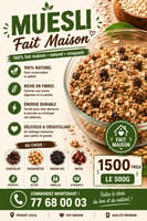 Muesli maison croustillant fait artisanalement