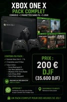 Xbox One X 1 To avec manettes et jeux inclus
