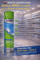 Nettoyant plaquettes et disques KYOTO pour freinage optimal