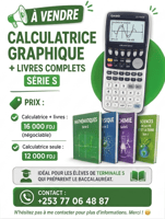 Calculatrice graphique Casio en excellent état avec livres Terminale S