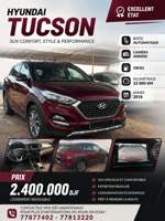 Hyundai Tucson 2023 diesel boîte automatique climatisation fonctionnelle