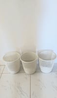 Lot de 3 poubelles bureautiques pratiques et compactes