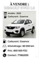 Renault Kwid 1.0 Essence en bon état