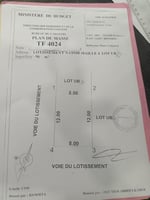Terrain 96 m² avec titre foncier à Cité Nassib 2 Balbala