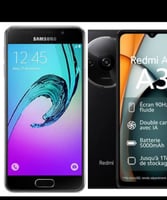 Lot de 2 téléphones Android Redmi 3 et Galaxy 3 d'occasion