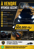 Hyundai Accent 2013 essence boîte manuelle en excellent état