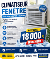 Climatiseur fenêtre en bon état