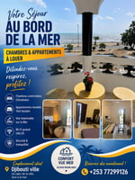 Appartement villa meublé avec vue mer à Siesta